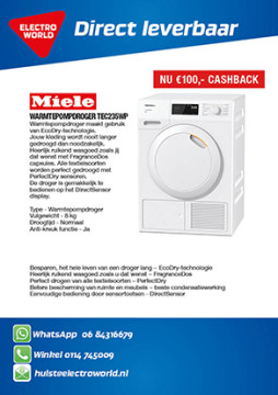 Miele TEC235WP 1039,- na 100,- cashback via Miele