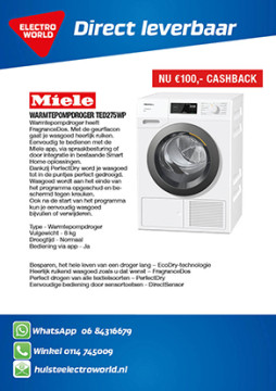 Miele TED275WP 1149,- na 100,- cashback via Miele