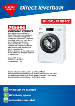Miele WED335WPS 1209,- na 100,- cashback via Miele